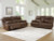 Ashley VonRyan Tobacco Sofa and Loveseat