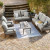 Visola Gray Outdoor Sofa, Loveseat and 2 Lounge Chairs with Coffee Table and End Table