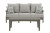 Visola Gray Outdoor Sofa with Coffee Table