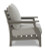 Visola Gray Outdoor Sofa and 2 Chairs with Coffee Table