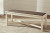 Ashley Bolanburg Two-tone Dining Table and 4 Chairs and Bench