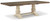 Ashley Bolanburg Two-tone Dining Table and 4 Chairs and Bench D647/25/01(2)/02(2)/00