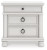 Ashley Chadworth Antique White King Poster Bed, Dresser and Nightstand