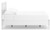 Ashley Hallityn White Full Panel Platform Bed, Dresser and Chest