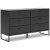 Ashley Socalle Black Twin Panel Platform Bed and Dresser