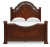 Ashley Lavinton Brown Queen Poster Bed and 2 Nightstands