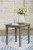 Ashley Visola Gray Outdoor Chair with End Table
