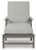 Ashley Visola Gray Chaise Lounge with Cushion