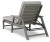 Ashley Visola Gray Chaise Lounge with Cushion