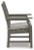 Ashley Visola Gray Arm Chair with Cushion (Set of 2)