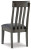 Ashley Hallanden Gray Dining Table and 6 Chairs with Storage