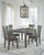 Ashley Hallanden Gray Dining Table and 4 Chairs