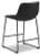 Ashley Centiar Black Counter Height Bar Stool (Set of 2)