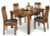 Ralene Medium Brown Dining Table and 4 Chairs