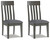 Ashley Hallanden Two-tone Gray 2-Piece Dining Room Chair
