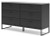 Ashley Socalle Black Queen Platform Bed, Dresser, Chest and 2 Nightstands