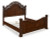 Lavinton Brown California King Poster Bed with Mirrored Dresser, Chest and 2 Nightstands