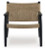 Ashley Halfmore Black Natural Accent Chair