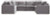 Ashley Modmax Ink 6-Piece Sectional