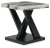 Ashley Cendill Dark Brown White Black Table (Set of 3)