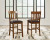 Ashley Ralene Medium Brown Counter Height Bar Stool (Set of 2)