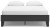 Ashley Socalle Two-tone Queen Platform Bed and 2 Nightstands