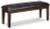 Ashley Haddigan Dark Brown Dining Table and 4 Chairs and Bench
