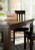 Haddigan Dark Brown Dining Table and 4 Chairs