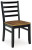 Ashley Blondon Brown Black Dining Table and 6 Chairs (Set of 7)