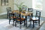 Ashley Blondon Brown Black Dining Table and 6 Chairs (Set of 7)