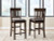 Ashley Haddigan Dark Brown Counter Height Bar Stool (Set of 2)