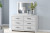 Ashley Cayboni Whitewash Twin Panel Bed with Mirrored Dresser and 2 Nightstands