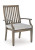 Ashley Rainier Ranch Brown Beige Outdoor Dining Table and 6 Chairs P701/625/601A(2)/602A