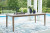 Ashley Rainier Ranch Brown Beige Outdoor Dining Table and 6 Chairs P701/625/601A(2)/602A