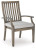 Ashley Rainier Ranch Brown Beige Outdoor Dining Table and 4 Chairs