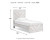 Ashley Cayboni Whitewash Twin Panel Bed with Dresser