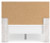 Ashley Cayboni Whitewash Queen Panel Bed and 2 Nightstands