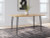 Ashley Gretlynn Black Natural Dining Table and 4 Chairs