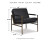 Ashley Puckman Brown Silver Finish Accent Chair