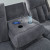 Ashley Greely Bend Steel Power Reclining Sofa with Drop Down Table