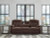 Ashley Greely Bend Steel Power Reclining Sofa with Drop Down Table
