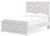 Ashley Cayboni Whitewash Full Panel Bed, Dresser and 2 Nightstands