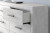 Ashley Cayboni Whitewash Full Panel Bed, Dresser and 2 Nightstands