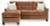 Benchcraft Amity Bay Clay Sofa Chaise