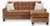 Benchcraft Amity Bay Clay Sofa Chaise