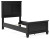 Ashley Lanolee Black Twin Panel Bed
