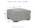 Ashley Casselbury Cement Chair and Ottoman