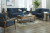 Ashley Bixler Navy Sofa, Loveseat and Chair