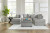 Ashley Casselbury Cement 2-Piece Sectional with Ottoman