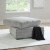 Ashley Casselbury Cement 2-Piece Sectional with Ottoman